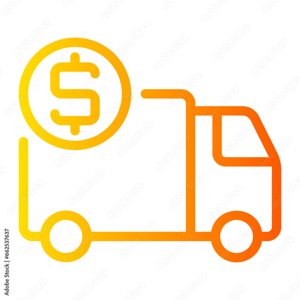 truck gradient icon truck gradient icon