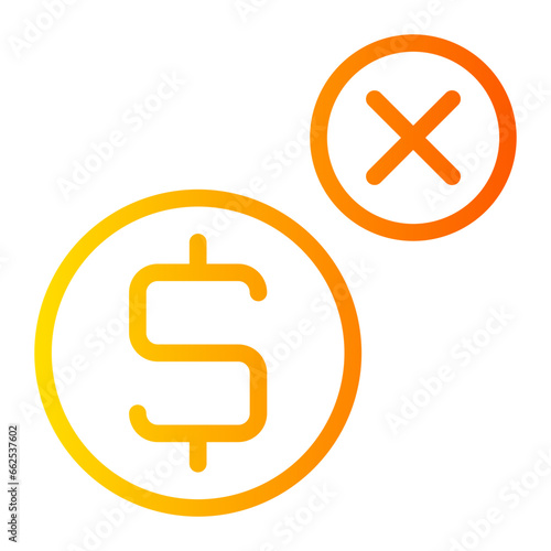 not accepted gradient icon