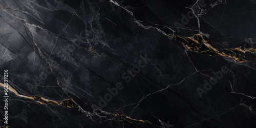 Texture Of Grotesque Black Marble With Veins Created Using Artificial Intelligence
