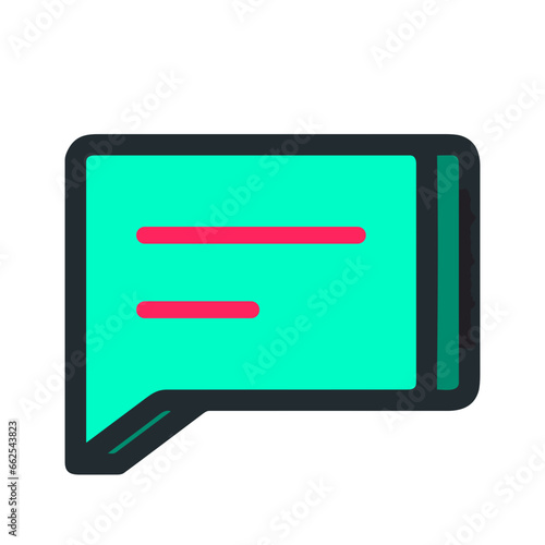 Comment icon symbol vector image. Illustration of the chat social media concept design image