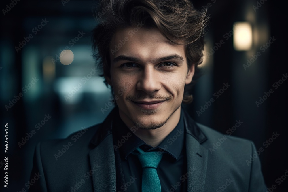 Positive young man in formal wear Positive young man in formal wear