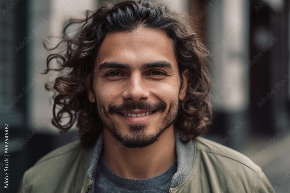 Smiling ethnic man looking at camera Smiling ethnic man looking at camera