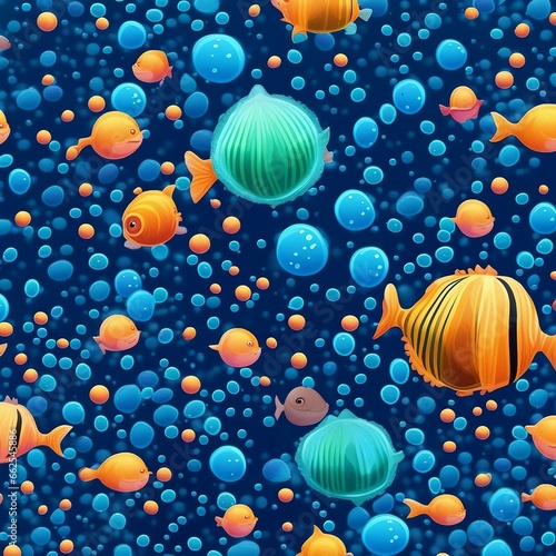 underwater water bubble illustration background