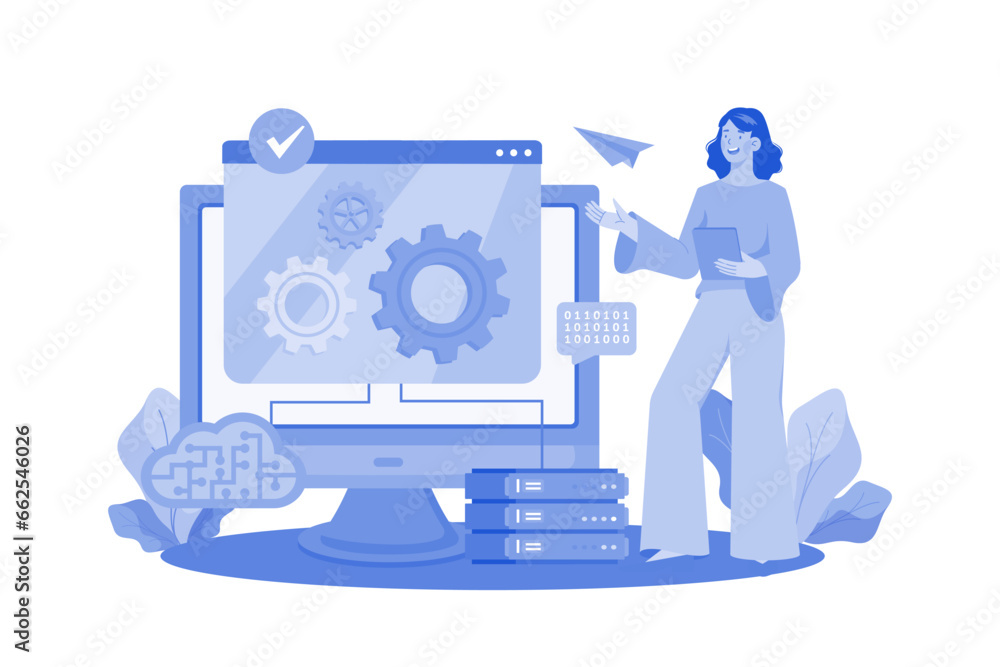 Female maintaining Server data Female maintaining Server data