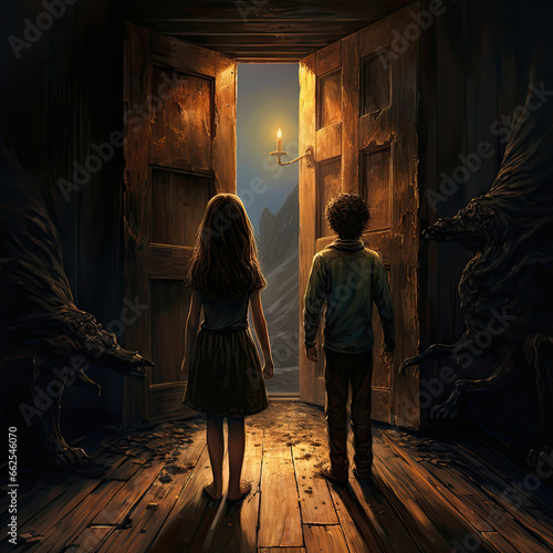 Two Young Souls Embark on a Mystical Journey Through a Creaking Doo © Creative Valley