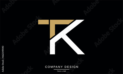 TK, KT, Abstract Letters Logo Monogram