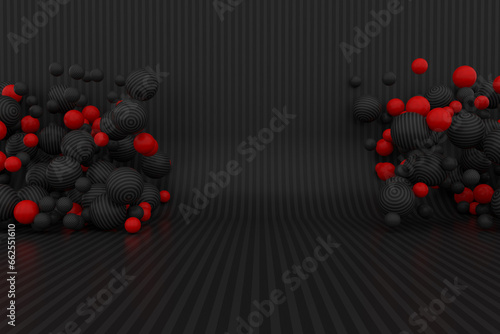 Abstract 3D Of Particles rendering design illustration background