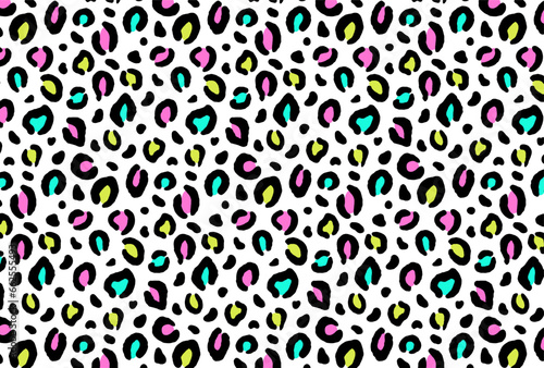colorful seamless leopard pattern for banners, cards, flyers, social media wallpapers, etc.
