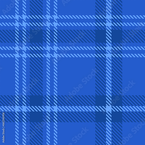 Blue Blue Plaid Tartan Seamless Pattern. Check fabric texture for flannel shirt, skirt, blanket 