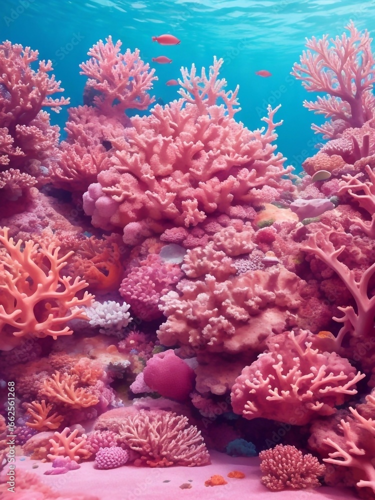 Naklejka premium coral reef in the ocean