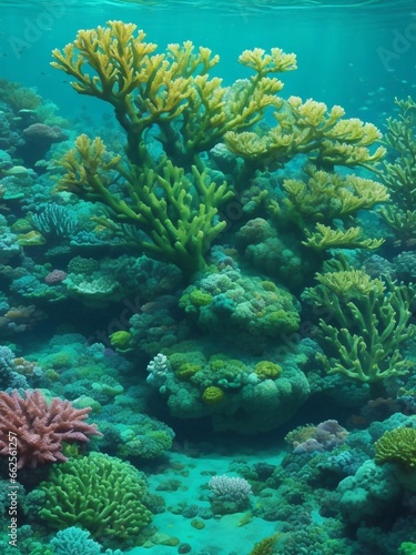 coral reef in the ocean
