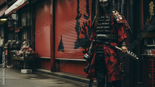 Japan street samurai
