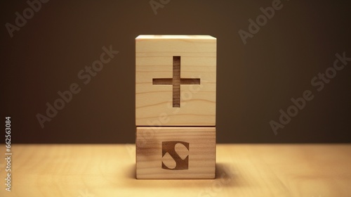 Concepts of gender equality. Hand flip wooden cube with symbol unequal change to equal sign photo