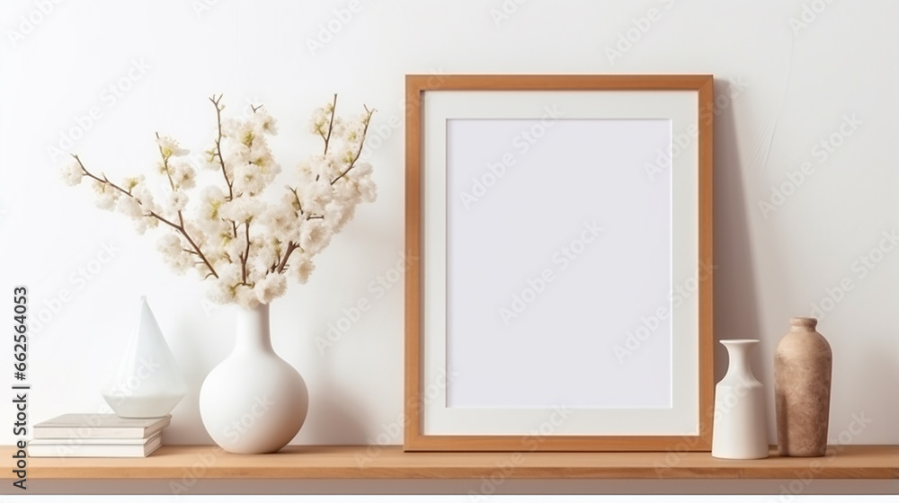 Room with a picture frame Room with a picture frame