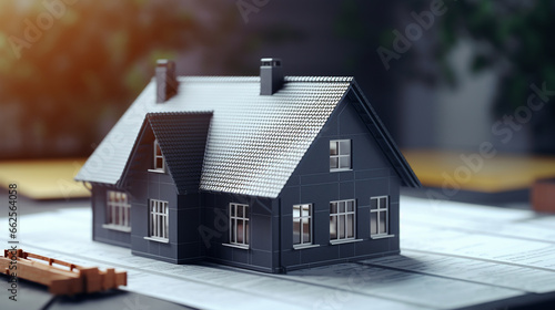 Wallpaper Mural House on the plan of house Torontodigital.ca