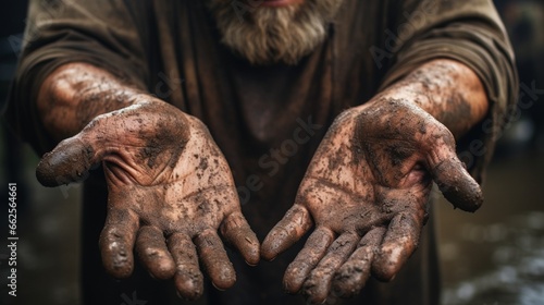 Wallpaper Mural Dirty hands of poorness .full ultra HD, High resolution Torontodigital.ca