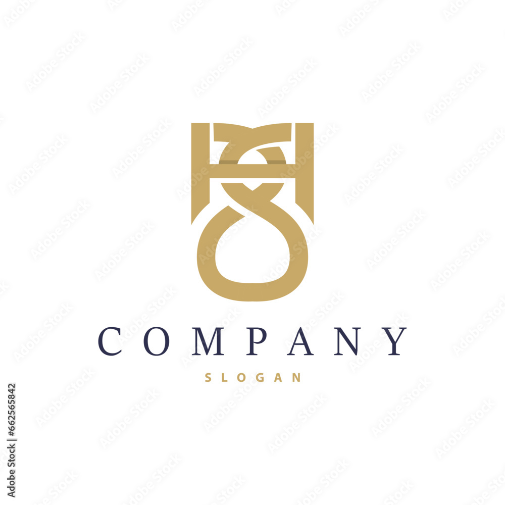 Minimalist HS Letter Logo, SH Logo Modern and Luxury Icon Vector Template Element Minimalist HS Letter Logo, SH Logo Modern and Luxury Icon Vector Template Element
