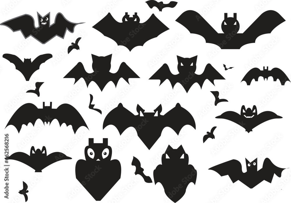 Naklejka premium This is vector Halloween elements set. It is editable.