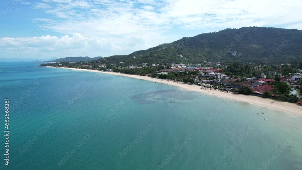 Aerial view of Lamai beach in koh Samui, Thailand Aerial view of Lamai beach in koh Samui, Thailand