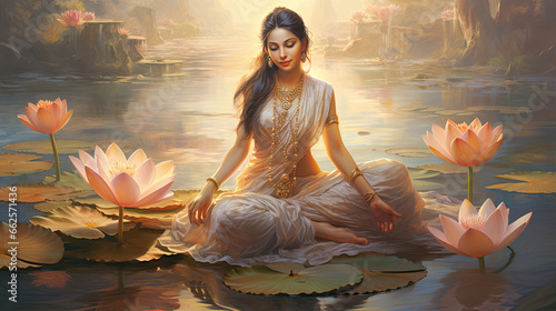 Goddess Lakshmi in all her divinity