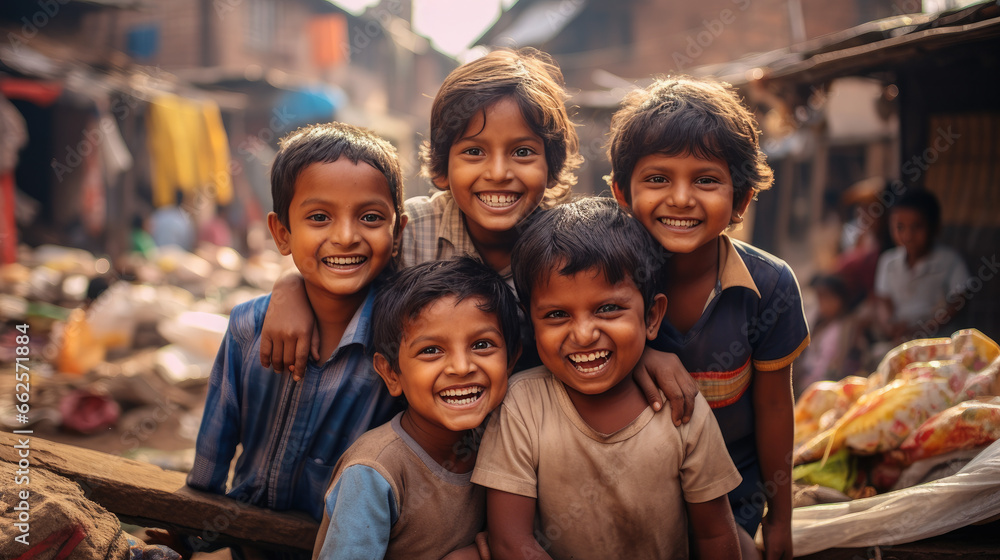 The Cheerful Faces of India's Young Slum Dwellers The Cheerful Faces of India's Young Slum Dwellers