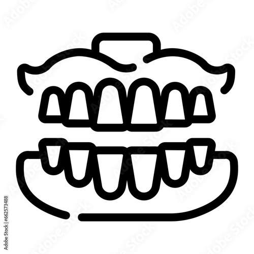 denture Line Icon