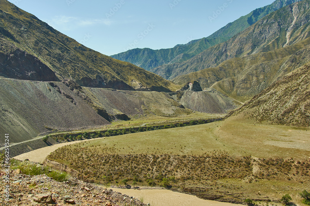 New North-South route, Kyrgyzstan.