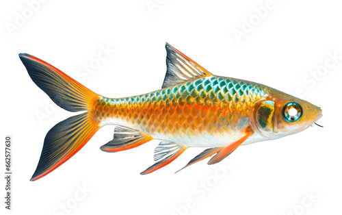 Attractive Rasbora Fish Isolated on Transparent Background PNG.