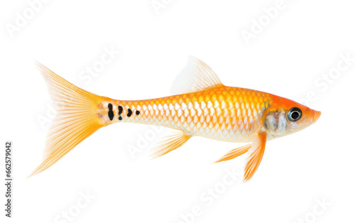 Stunning Cute Swordtail Fish Isolated on Transparent Background PNG.