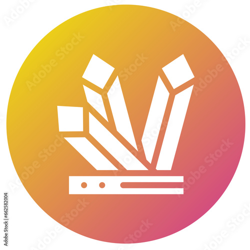 Crystals Vector Icon Design Illustration