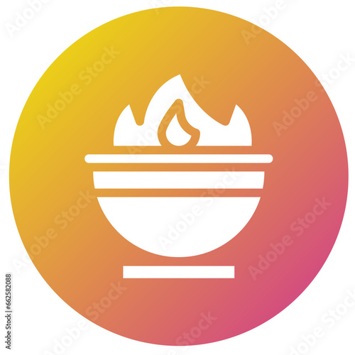 Cauldron Vector Icon Design Illustration