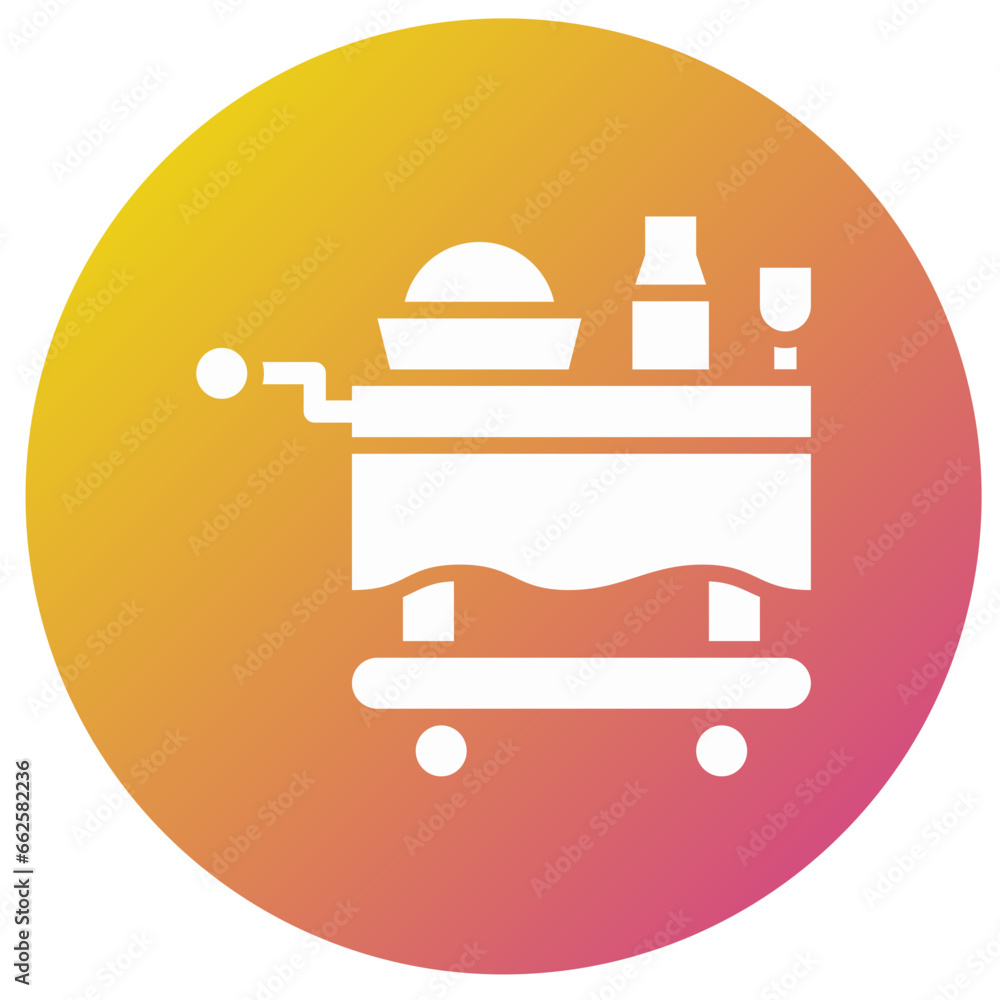 Food trolley Vector Icon Design Illustration Food trolley Vector Icon Design Illustration