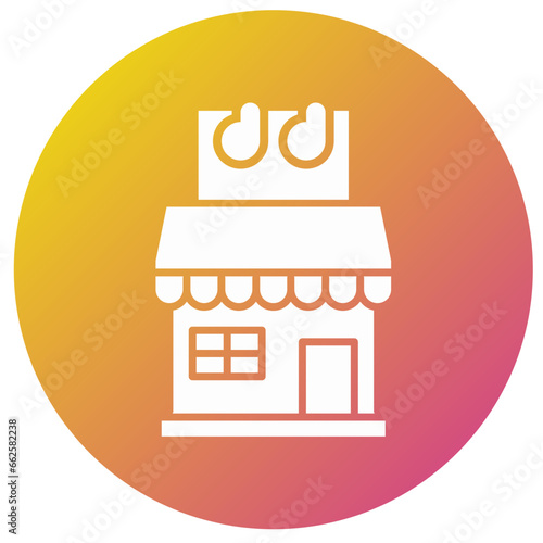Meat shop Vector Icon Design Illustration