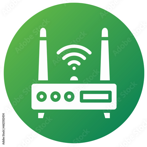 Wifi router Vector Icon Design Illustration