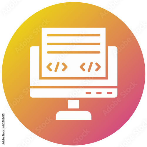 Front End Vector Icon Design Illustration