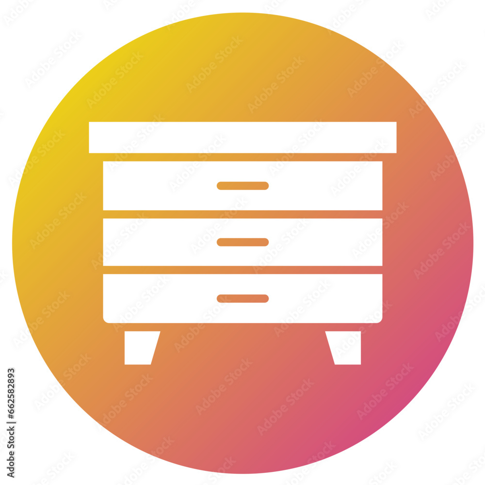 Nightstand Vector Icon Design Illustration Nightstand Vector Icon Design Illustration