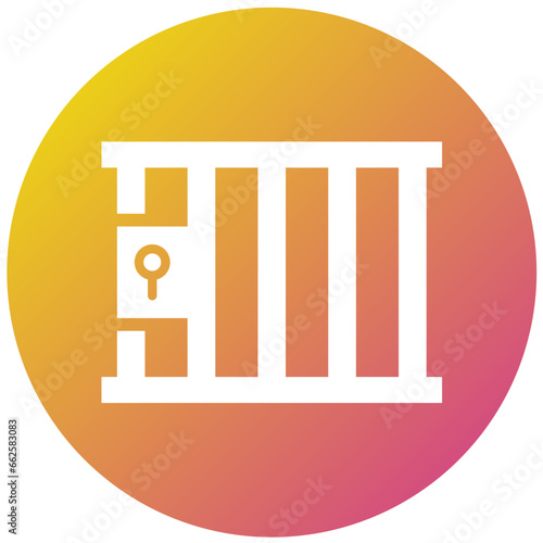 Jail Vector Icon Design Illustration