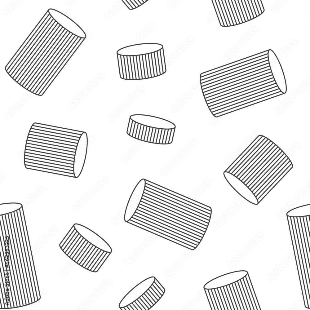 Striped cylinders seamless pattern. Stylish pattern design. Geometric shapes pattern. Vector seamless geometric black and white background. Striped cylinders seamless pattern. Stylish pattern design. Geometric shapes pattern. Vector seamless geometric black and white background.