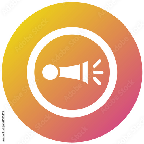 Horn Vector Icon Design Illustration