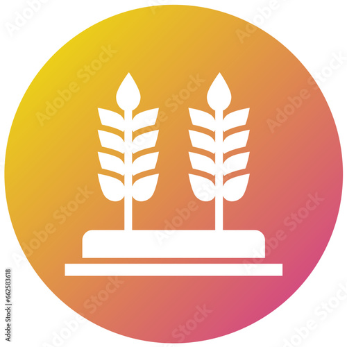 Wheat Vector Icon Design Illustration