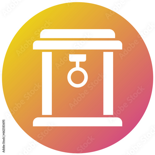 Torii Gate Vector Icon Design Illustration