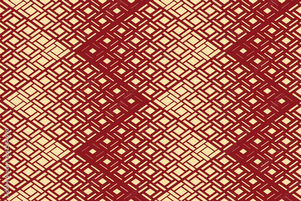 Abstract geometric pattern. A seamless vector background. Gold and red ornament. Graphic modern pattern. Simple lattice graphic design Abstract geometric pattern. A seamless vector background. Gold and red ornament. Graphic modern pattern. Simple lattice graphic design
