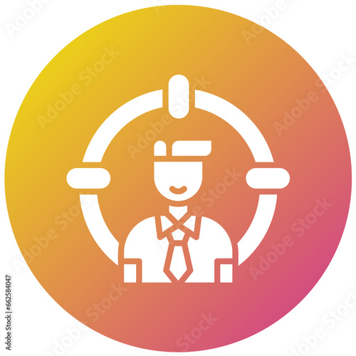 Head Hunting Vector Icon Design Illustration