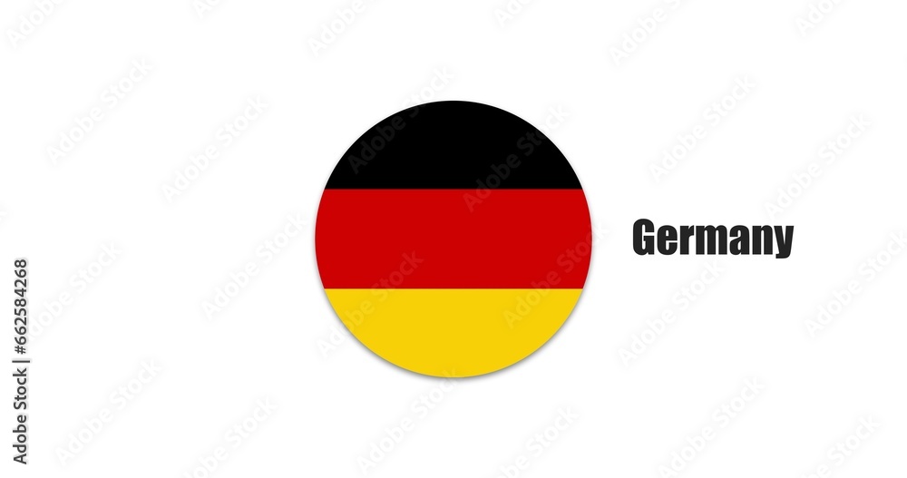 Fototapeta premium Germany flag icon, Western Europe