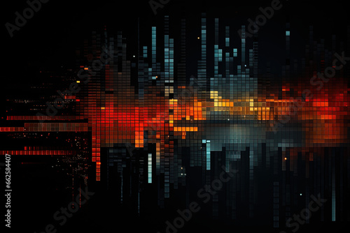 Wallpaper Mural Digital code background, abstract digital, abstract futuristic cyberspace, dark gradient background Torontodigital.ca