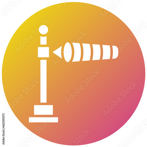 Windsock Vector Icon Design Illustration