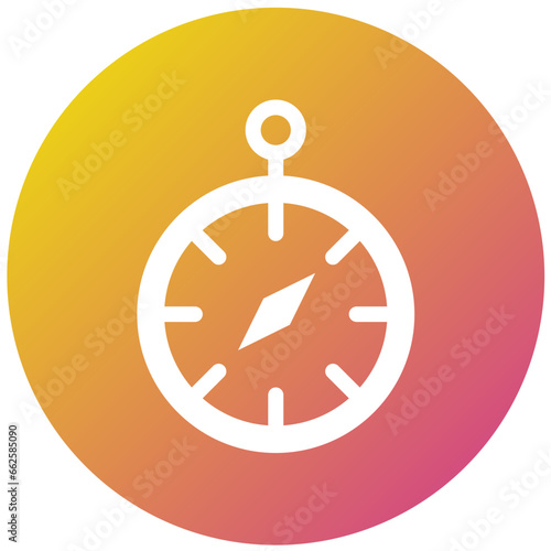 Chronometer Vector Icon Design Illustration