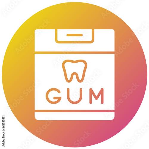 Chewing Gum Vector Icon Design Illustration