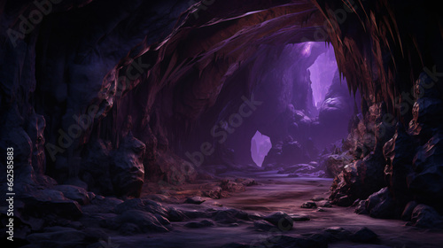 Purple cave rock curve © Misha