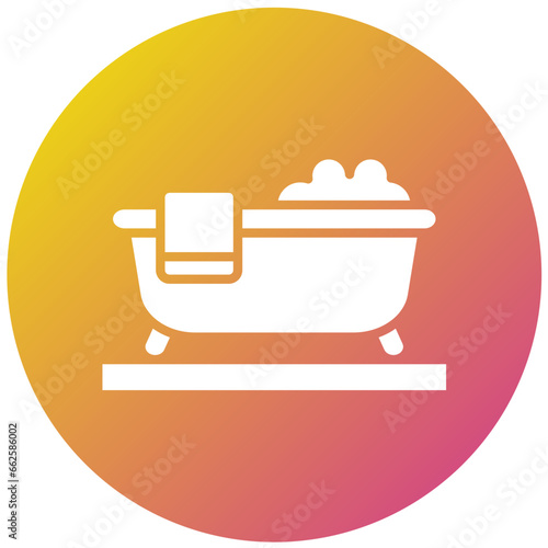 Bathtub Vector Icon Design Illustration